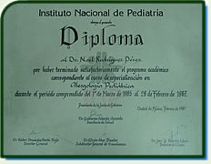 Instituto Nacional de Pediatría: Diploma y especialización en Alergología Pediátrica