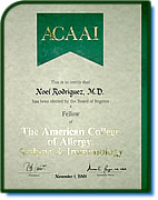 Fellow of The American College of Allergy, Asthma & Immunology